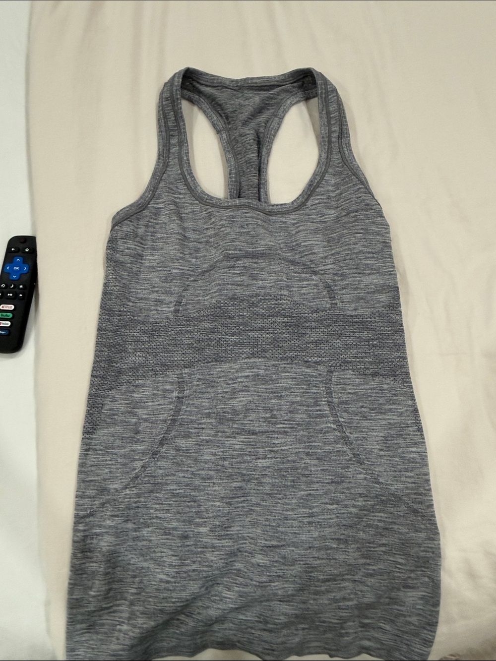 lululemon athletica Gray Racerback Tank Top